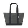 水に強いPVCの内装生地を使用したオープントートバッグ（ グレー）
