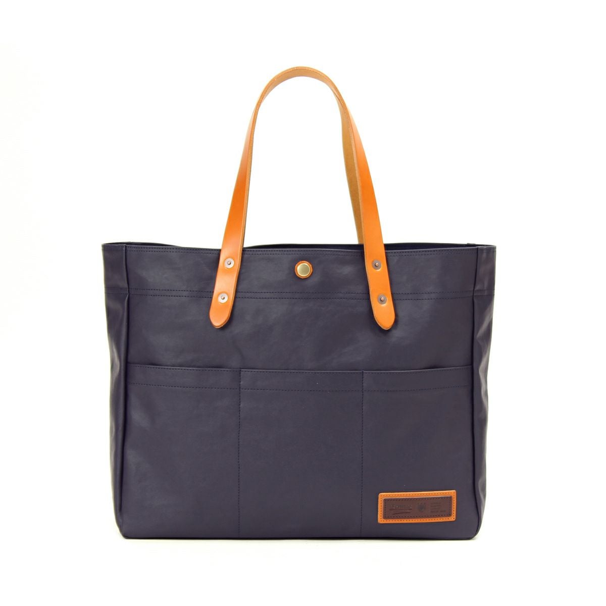 【BERMAS】トートバッグ No.60485：横型トート（豊岡鞄）【PC収納可能なクッションポケット付属