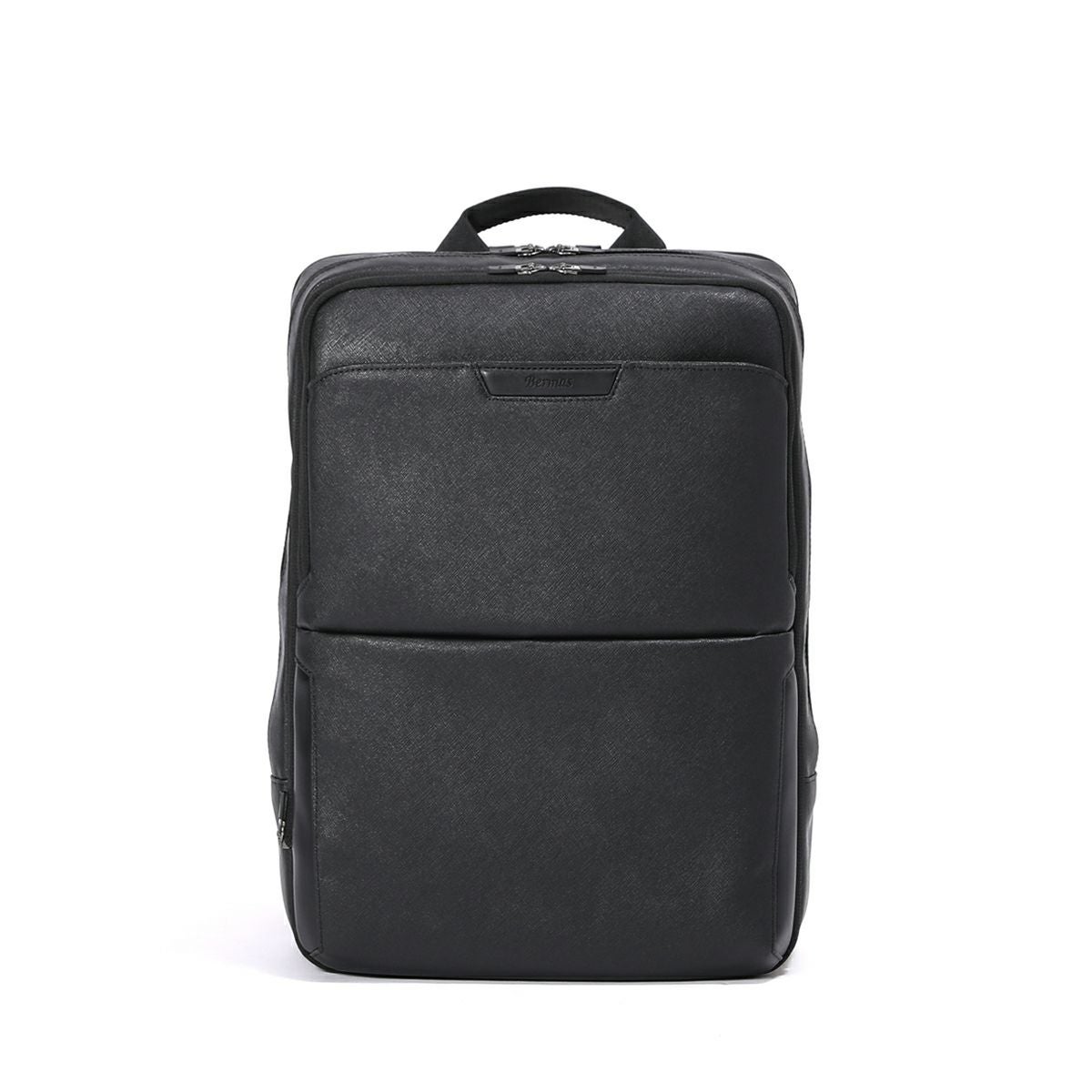 No.60647：2層リュック42cm EX6cm サフィアーノブラック【生産終了致し