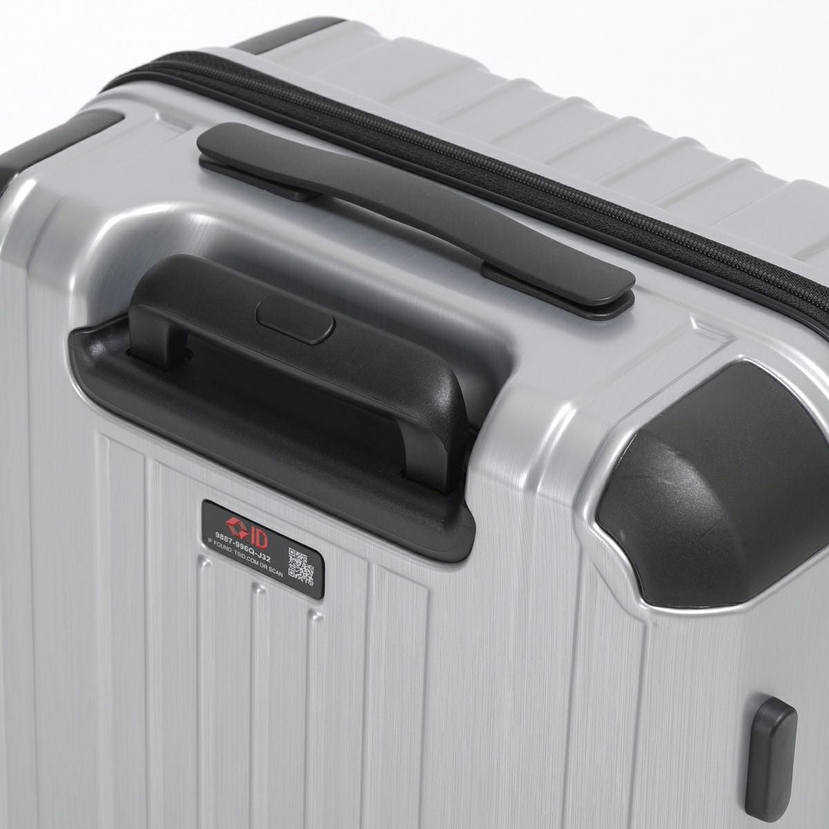 飛行機や新幹線の荷物棚へ収納しやすいトップハンドル