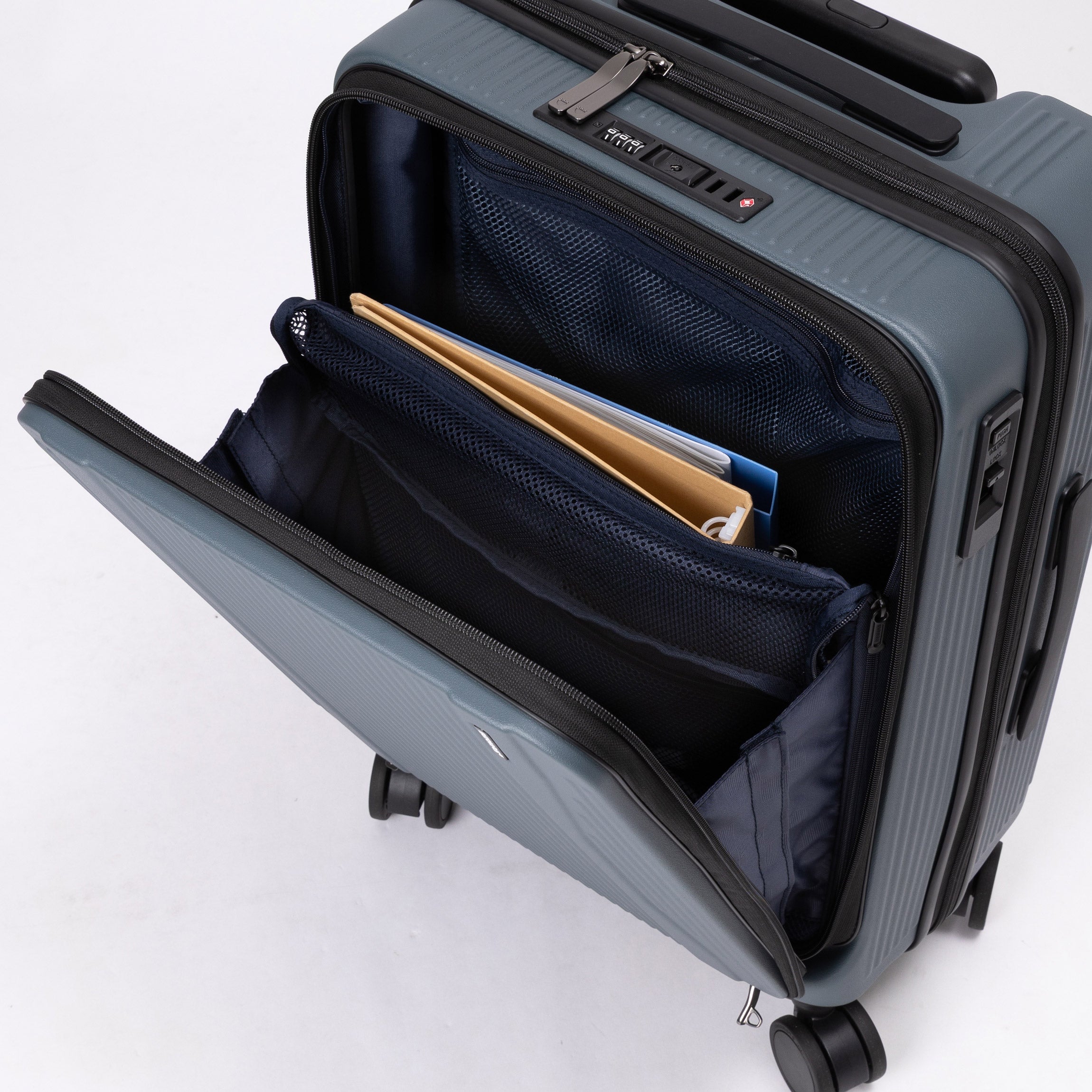 No.60571：フロントオープンスーツケース 52L 56cm | 15インチPC収納